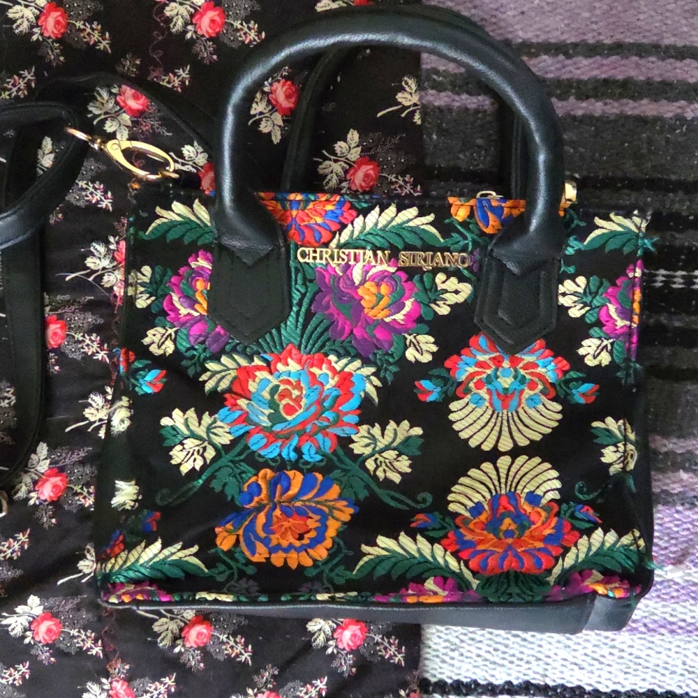 Christian Siriano Multicolor Floral Handbag